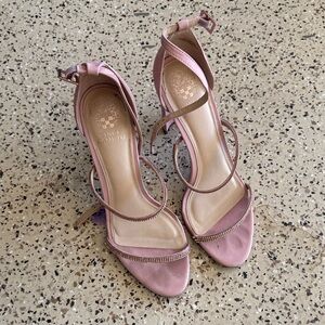 Vince Camuto Blush Strappy Heels